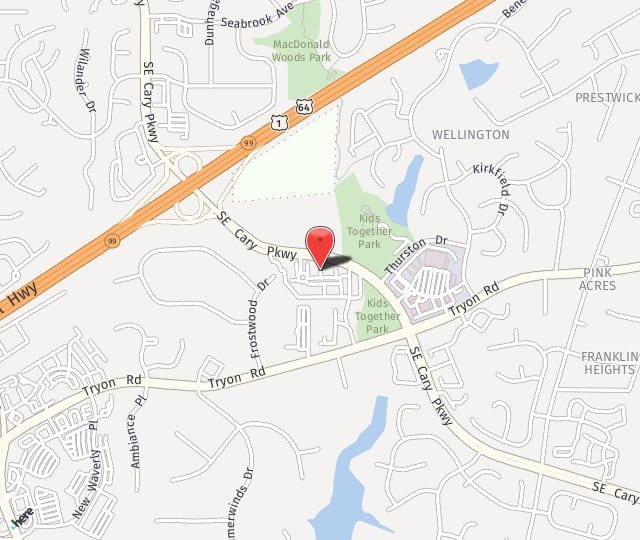 Location Map: 115 Parkway Office Court Cary, NC 27518